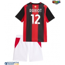 Otroški Nogometni dresi AC Milan Adrien Rabiot #12 Domači 2026-27 Kratek Rokav (+ Kratke hlače)